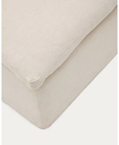 Bézs len lábtartó Zenira – Kave Home