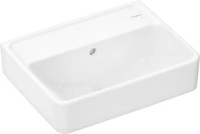 Hansgrohe Xanuia Q mosdótál 45x34 cm fehér fényes felülettel akkumulátornyílás nélkül, túlfolyóval 60229450