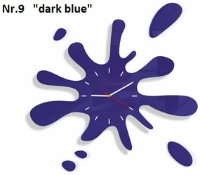 Modern falióra fröccsenő formájú Sötétkék