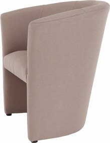 Klub fotel, pasztell rózsaszín anyag, CUBA