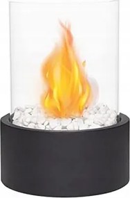 Biokandalló szabadonálló asztali bioetanol, kerek, 21 cm széles