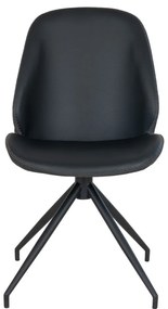 Monte Carlo forgó étkezőszék ecobőr fekete