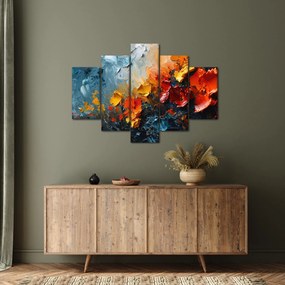 Kép - Virágok absztrakt festménye III. (150x105 cm)