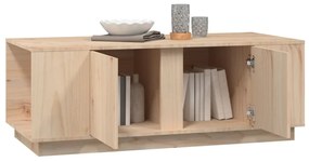 Tömör fenyőfa dohányzóasztal 110 x 50 x 40 cm
