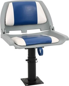 vidaXL 2 részes kék és fehér összecsukható hajóülés 48x51x41 cm