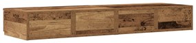 Ágytárolók Régi Fa 120x36,5x16,5 cm Műanyag Fából