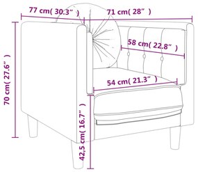 sárga bársony kanapéfotel párnával