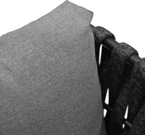 Kerti bútor garnitúra, fém, szürke, AZS-1604 GREY