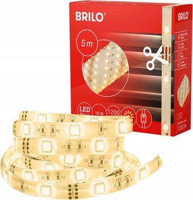 Briloner Led szalag 5 m 16W 1080lm meleg fehér, öntapadós, kapcsolós