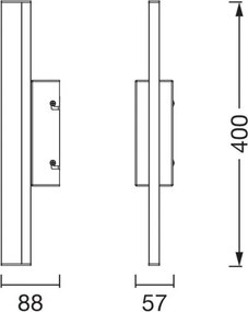 Ledvance-LED Dimmelhető tükörvilágítás ORBIS MIRROR LED/6,8W/230V 40 cm IP44