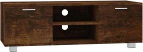 vidaXL füstös tölgy színű szerelt fa TV-szekrény 120 x 40,5 x 35 cm