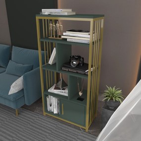 könyvespolc Valero - Green, Gold