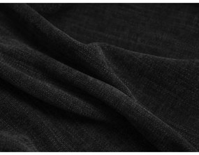 Fekete moduláris sarokkanapé (bal oldali) Martina – Micadoni Home