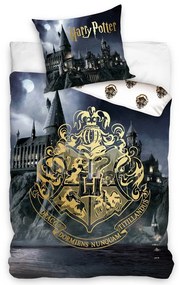 Pamut lepedő Harry Potter Roxfort , 140 x 200 cm,70 x 90 cm