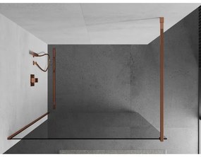Mexen, Mexen Kioto zuhanykabin fala 65 x 200 cm, átlátszó 8 mm, rózsaszín arany - 800-065-101-60-00