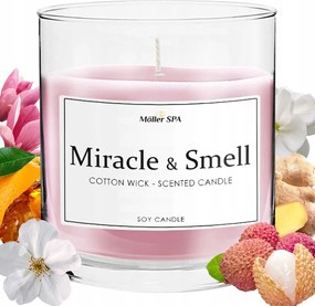 Möller Spa Miracle &amp; Smell Szójagyertya Természetes Parfüm Illatgyertya