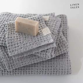 Világosszürke törölköző és fürdőlepedő készlet 3 db-os Honeycomb – Linen Tales