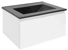 SAT B-WAY Fürdőszobaszekrény mosdóval 59x30x45 cm fehér fényes BWAY60WU4B