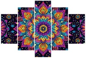 Kép - Kaleidoszkópos mandala (150x105 cm)