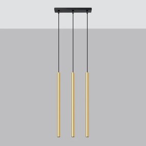 Sollux SL.1196 - Csillár zsinóron PASTELO 3xG9/8W/230V arany