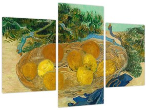 Kép - Vincent van Gogh, Still Life of  Oranges and Lemons with  Blue Gloves, reprodukciók (90x60 cm)