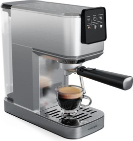 Klarstein SteelPresso Slim Touch kávéfőző, portafilter, érintőképernyő