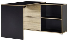 Íróasztal tölgyfa dekorral 120x120 cm Slide - Germania