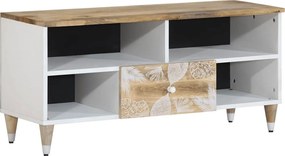 vidaXL tömör mangófa TV-szekrény100x33,5x46 cm