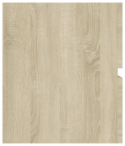 sonoma tölgy színű szerelt fa mosdószekrény 100 x 38,5 x 45 cm