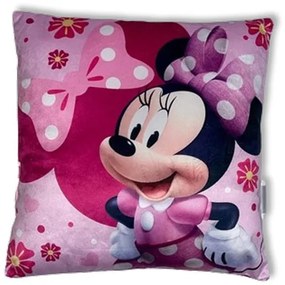 Disney Minnie Lovely párna, díszpárna 38x38 cm Velúr