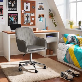 TOM forgószék, szürke bársony