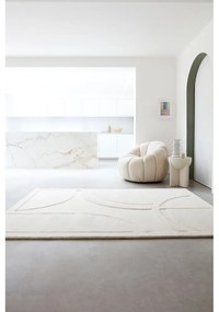 Fehér gyapjú szőnyeg 120x170 cm Olsen – Asiatic Carpets
