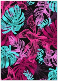 Monster A4 Pion poszter, levél mintás