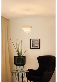 Brilagi - Csillár zsinóron ALASKA LUNETA 1xE27/15W/230V átm. 25 cm szürke/krémes