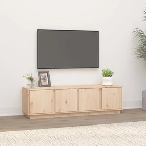 Tömör fenyőfa TV-szekrény 140 x 40 x 40 cm