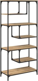 vidaXL Könyvszekrény kézműves tölgy 81 x 36 x 176 cm Faanyag