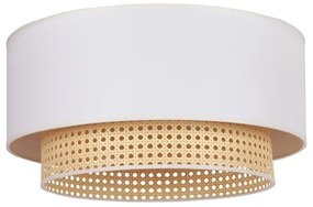 Duolla - Mennyezeti lámpa BOHO 3xE27/15W/230V, 60 cm, krém/rattan