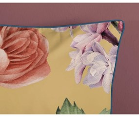 Okkersárga kétszemélyes-hosszabbított pamut-szatén ágyneműhuzat 240x220 cm Fiori – Descanso