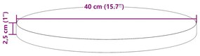 viaszbarna tömör fenyőfa kerek asztallap Ø40 x 2,5 cm