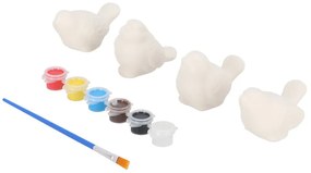 Kifesthető kismadár szobor szett, 4 db-os