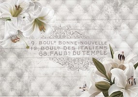 Fotótapéta Liliom Elegancia és Francia Vintage 368x254 vinil +ragasztó