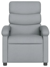 világosszürke szövet dönthető elektromos masszázsfotel