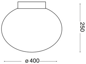 Ideal Lux - Mennyezeti lámpa CANDY 1xE27/42W/230V átm. 40 cm fehér