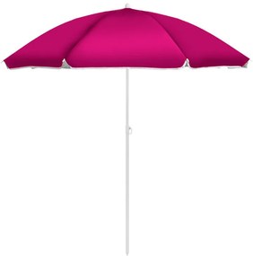 Strand napernyő dönthető funkcióval 220 cm rózsaszín