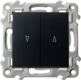 Redőnykapcsoló zárral fekete Ospel Zafír LP-7ZB/m/33