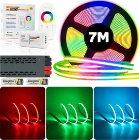 7M Cob Rgb neon Led szalag 840 dióda 15W 24V távirányítóval és tápegységgel