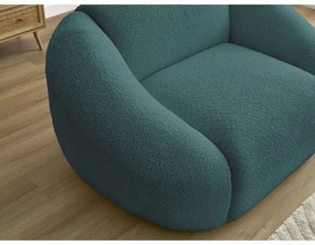 Türkiz buklé fotel Tina – Bobochic Paris