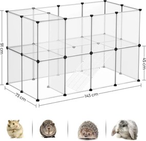 kisállat ketrec lépcsővel, 143 x 91 x 73 cm