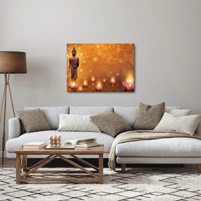 Kép - Buddha arany csillogással (70x50 cm)