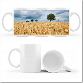 Nyomott mintás bögre Mező az aratás előtt Rozs